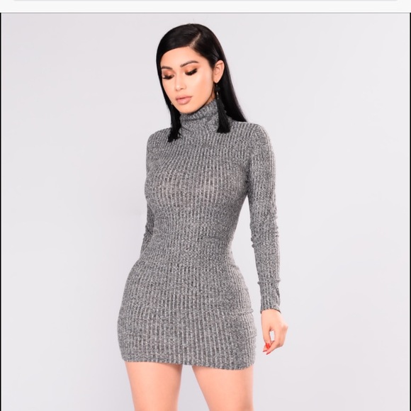 fashion nova turtleneck dress